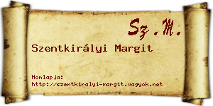 Szentkirályi Margit névjegykártya